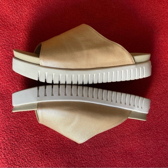 ILSE JACOBSEN Sz 41 Tulip Solid Top Metallic Shimmer Slip On Slide Sandals - Picture 4 of 10